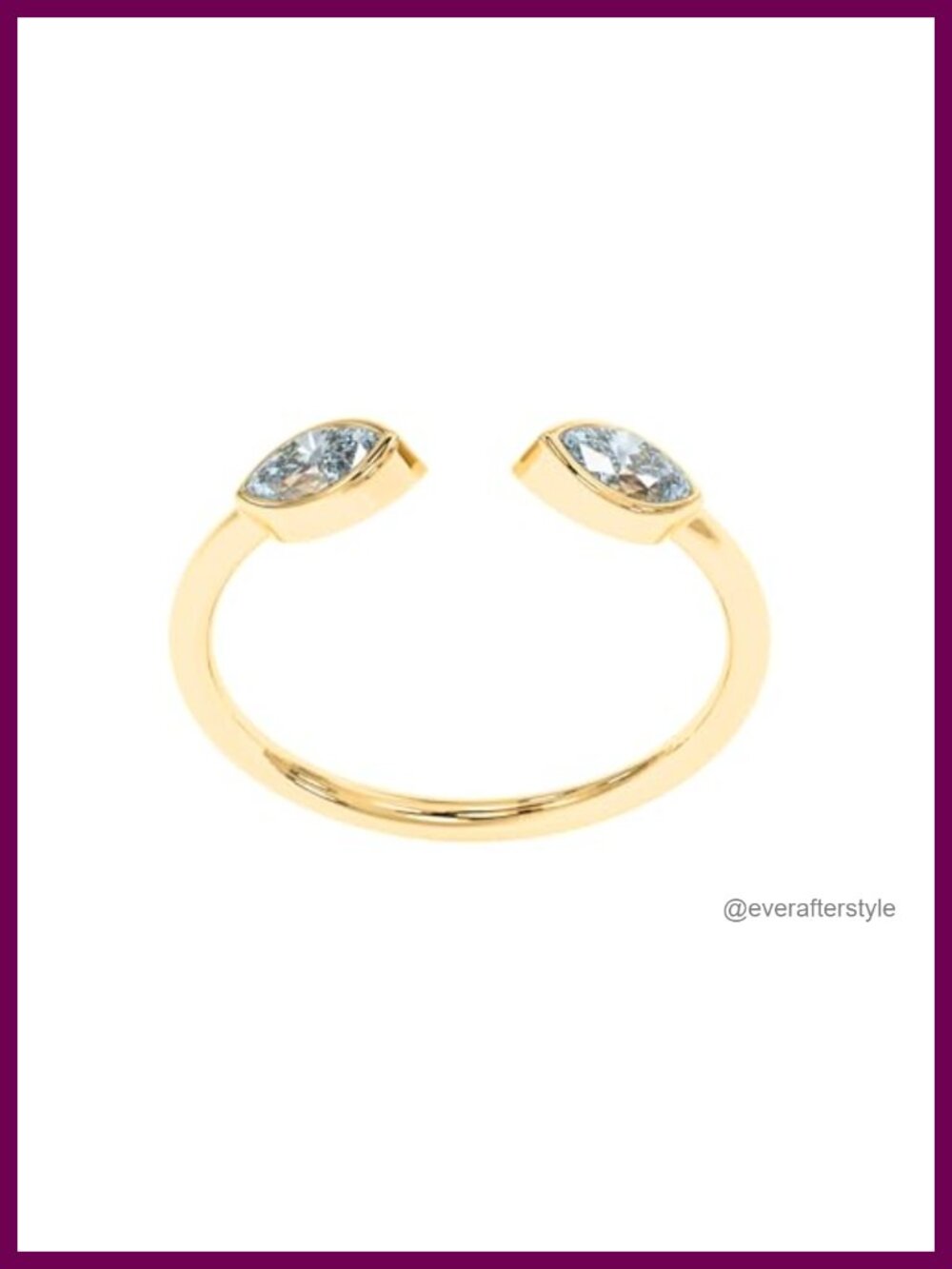 925 Sterling Silver 18K Gold Plated Crystal Stackable Ring Dainty Jewelry Gift